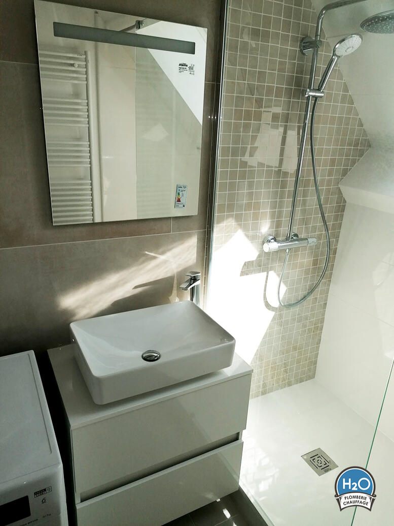 salle de bain tons beiges